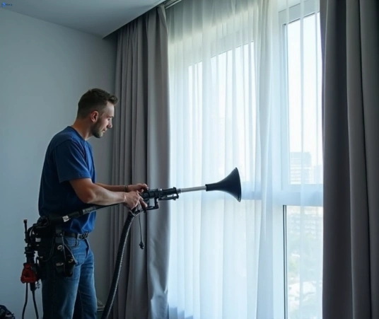 Professional residential curtain cleaning process equipment Matty Curtain Cleaning hurlstone-park-nsw