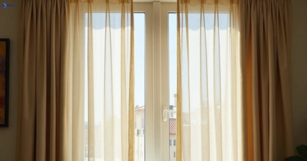 Dull dusty drapes in hurlstone-park-nsw before professional cleaning